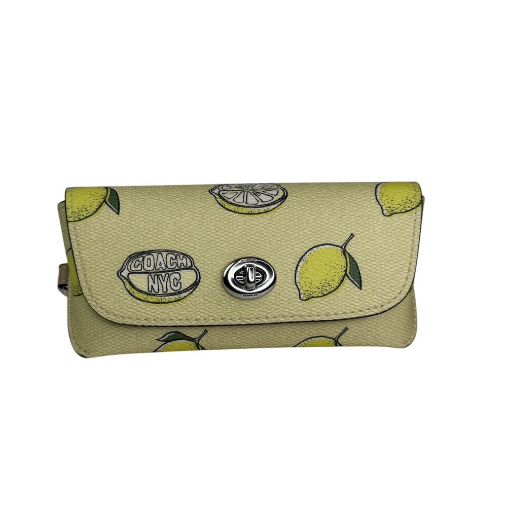 Coach Sunglass Case With Lemon Print - Picture 1 of 9